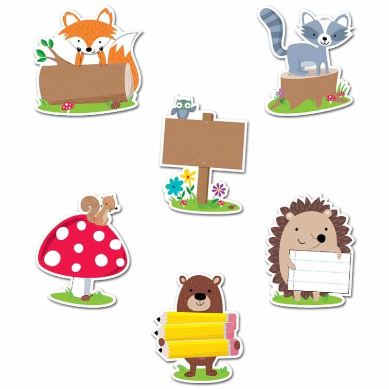 Woodland friends 6" designer cut-outs ctp-6099