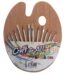 12 pcs brushes set with wooden palette