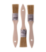 Natural bristle brush wooden handle1" (3pcs)