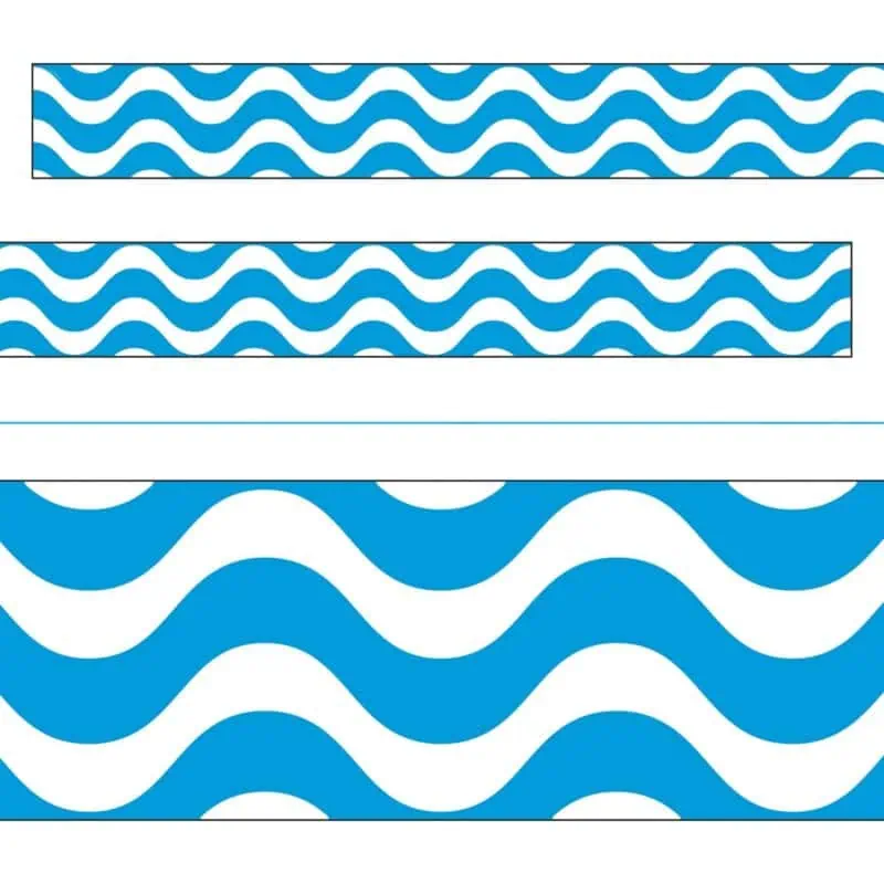 Wavy Blue Bolder Borders®