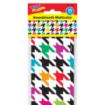 a package of houndstooth multicolored paper