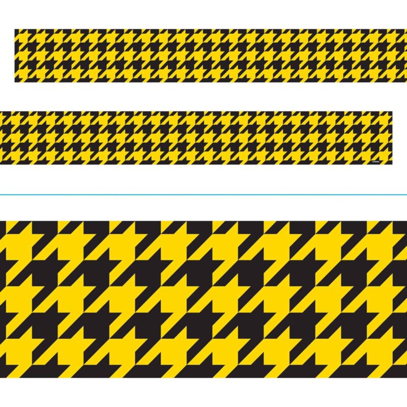 Houndstooth yellow bolder borders®