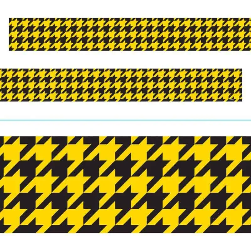 Houndstooth Yellow Bolder Borders®