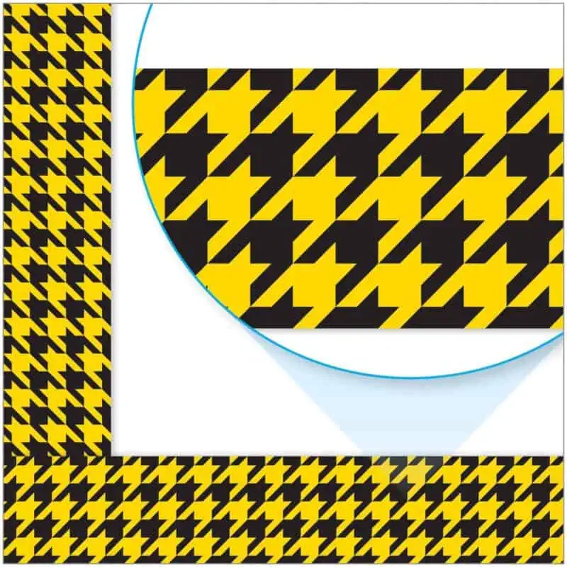 Houndstooth Yellow Bolder Borders®