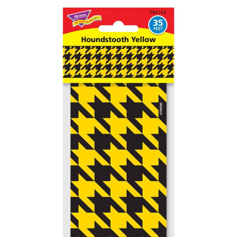 Houndstooth yellow bolder borders®