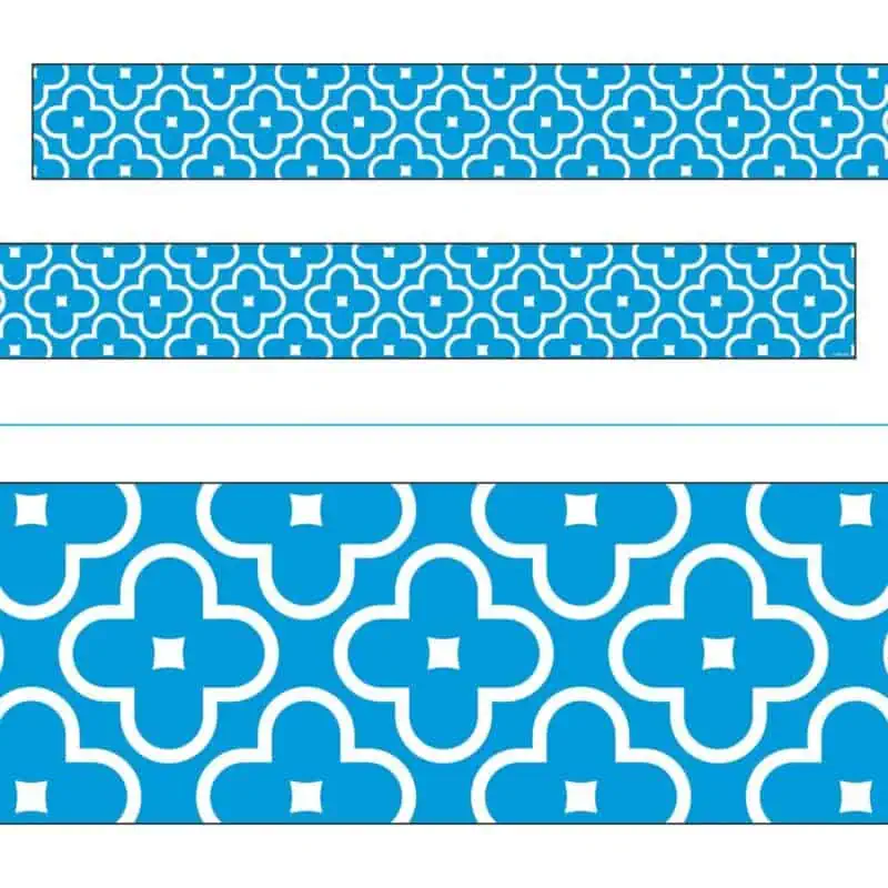 Floral Blue Bolder Borders®