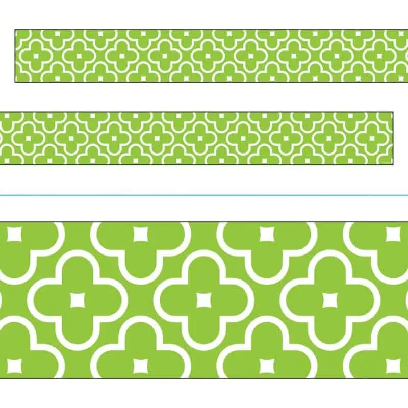 Floral Lime Bolder Borders®