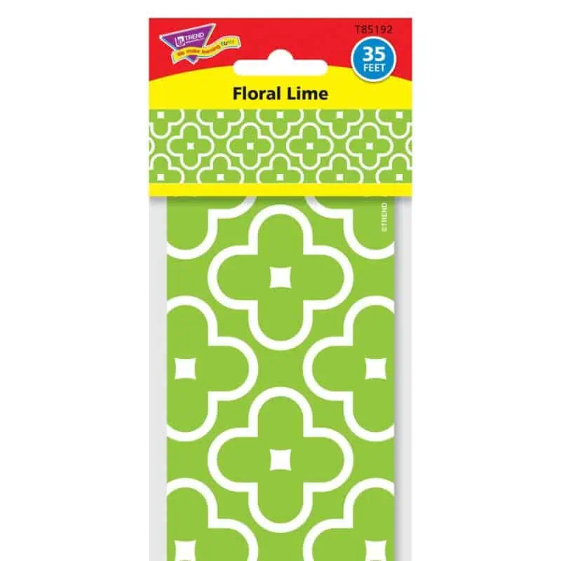 Floral Lime Bolder Borders®