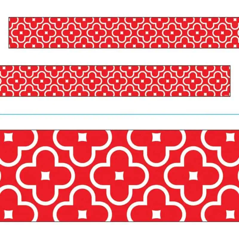Floral Red Bolder Borders®