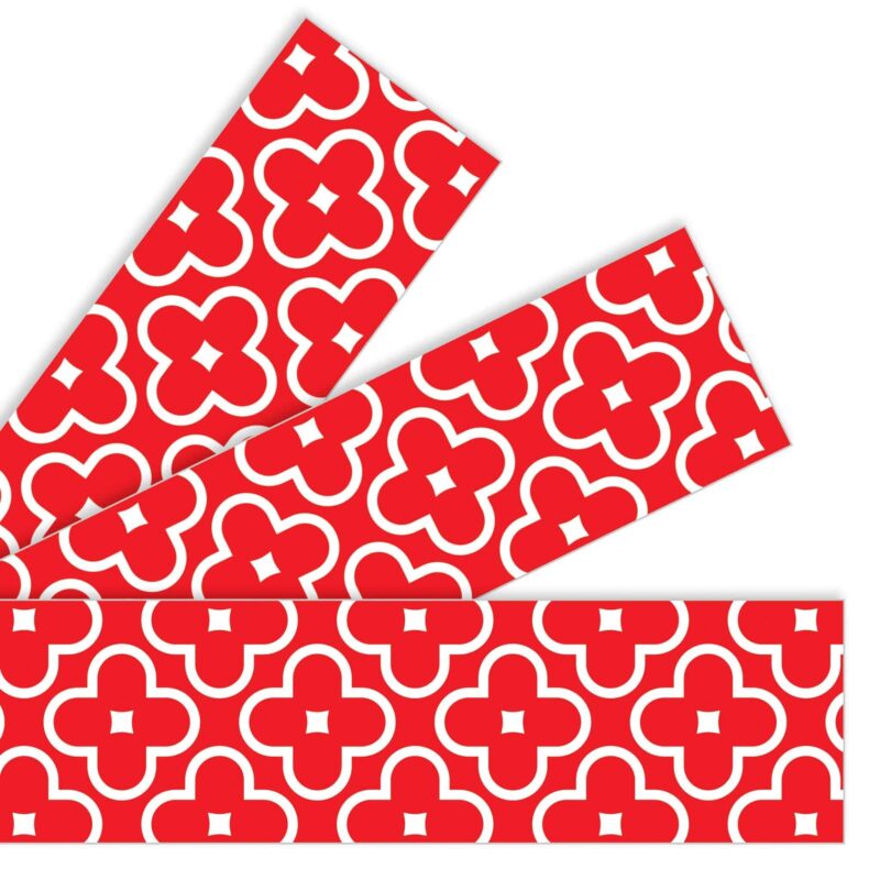 Floral red bolder borders®
