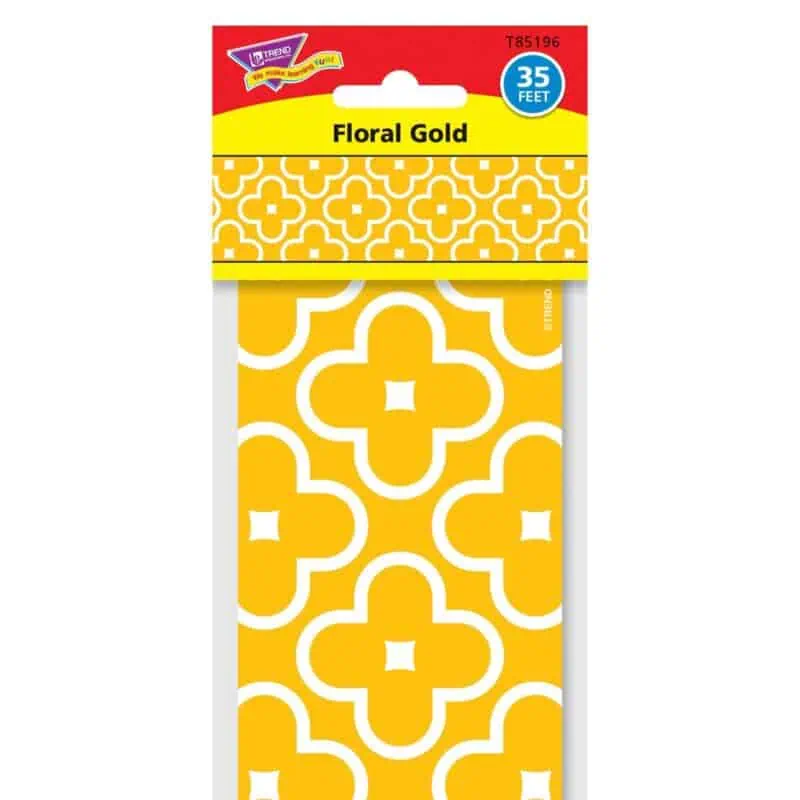 Floral Gold Bolder Borders®