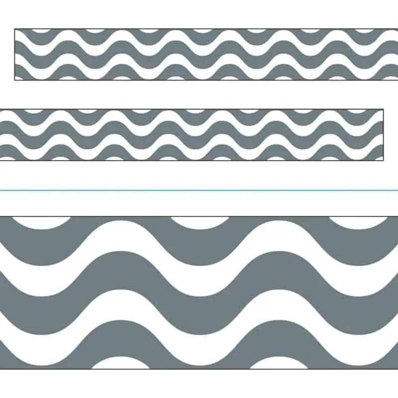 Wavy Gray Bolder Borders®
