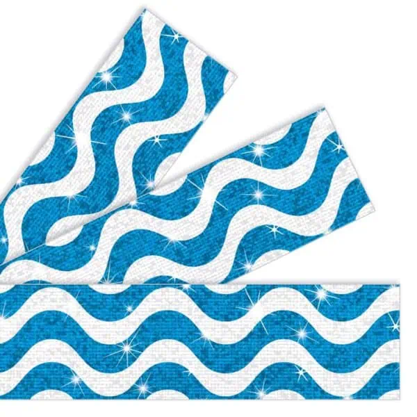 Wavy Blue Sparkle Plus Bolder Borders®