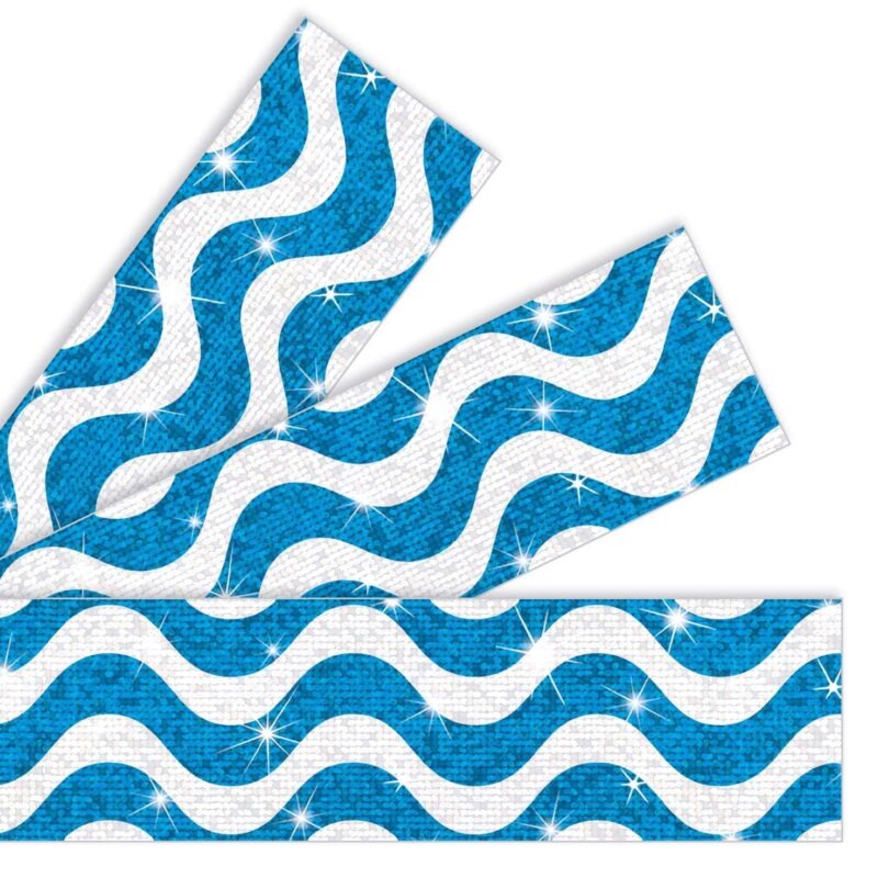 Wavy blue sparkle plus bolder borders®