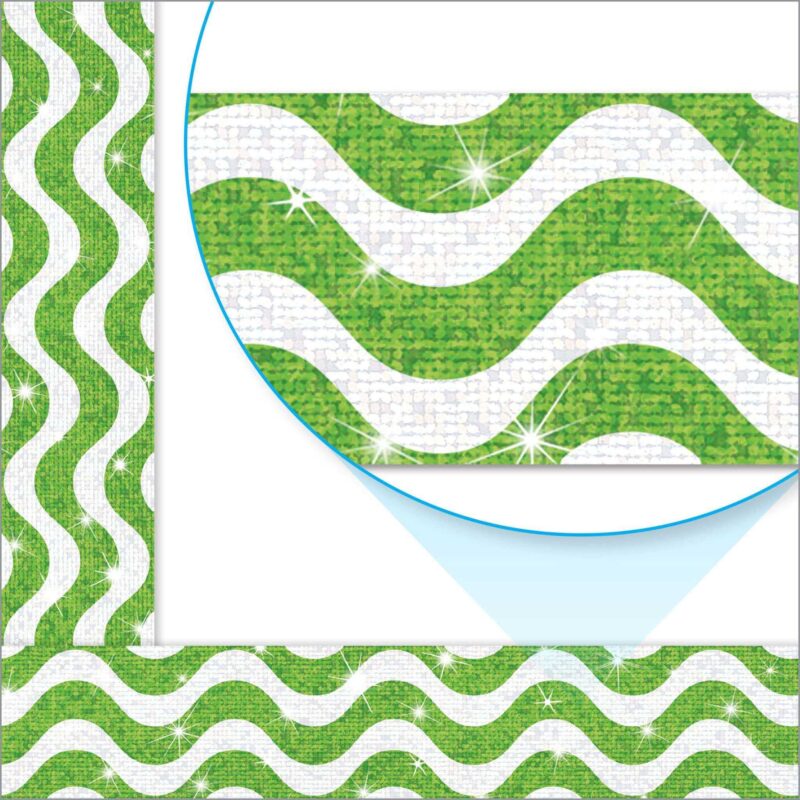 Wavy lime sparkle plus bolder borders®
