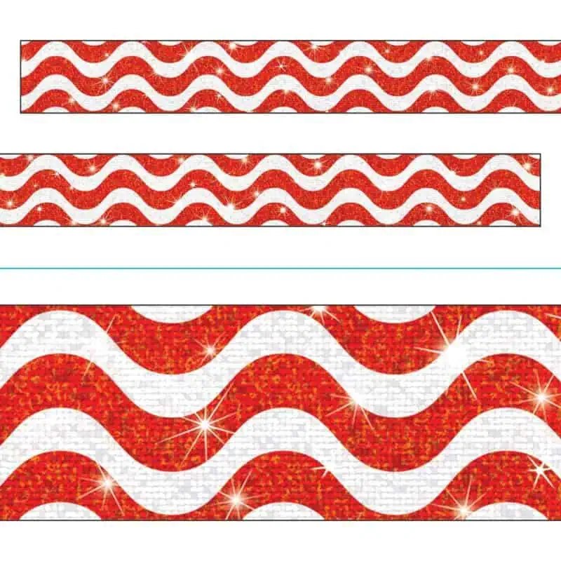 Wavy Red Sparkle Plus Bolder Borders®