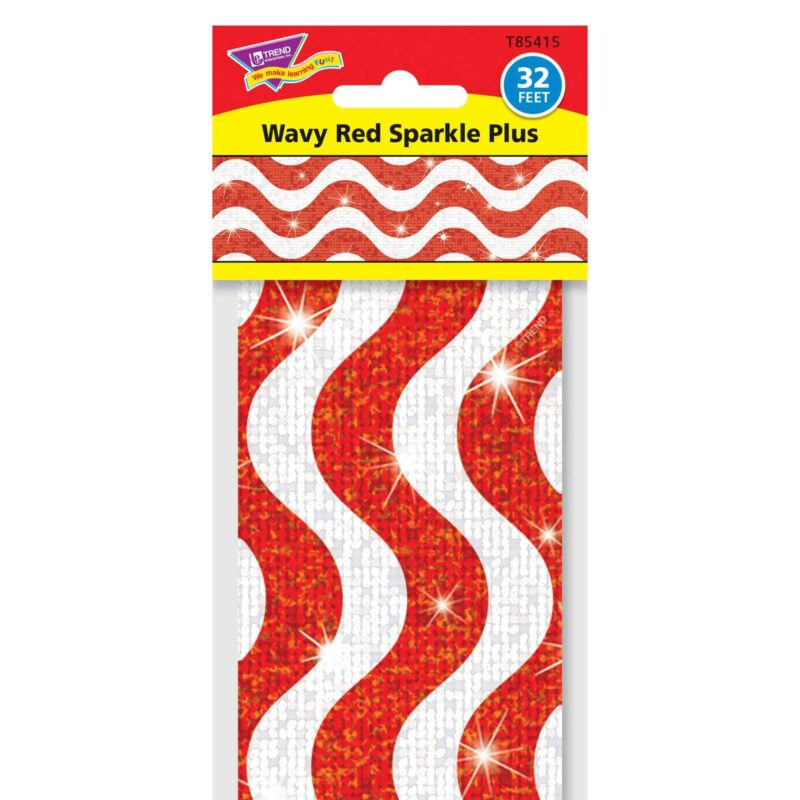 Wavy red sparkle plus bolder borders®