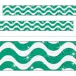 Wavy Teal Sparkle Plus Bolder Borders®