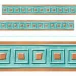 I ♥ Metal Copper Squares Bolder Borders®