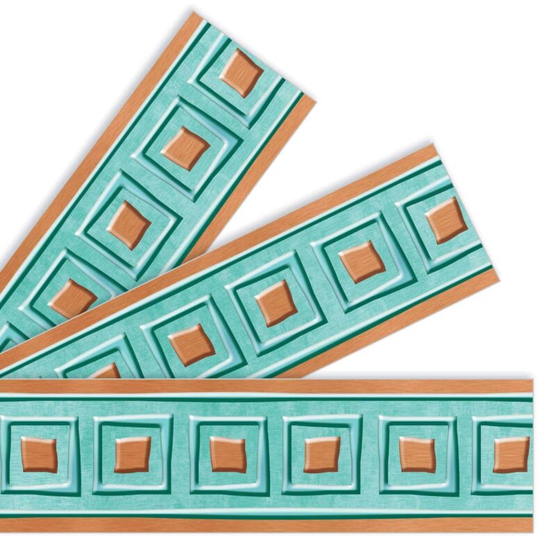 I ♥ metal copper squares bolder borders®