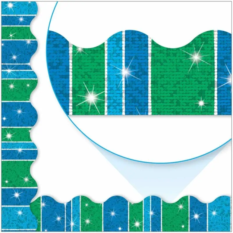 Stripe Cool Blue Sparkle Plus Terrific Trimmers®