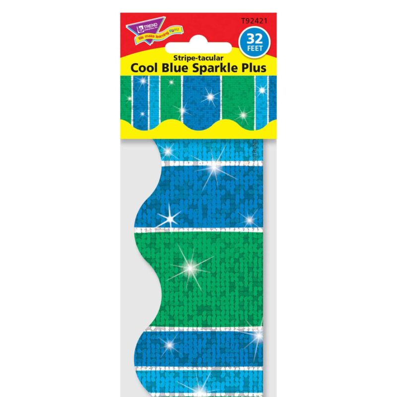Stripe cool blue sparkle plus terrific trimmers®