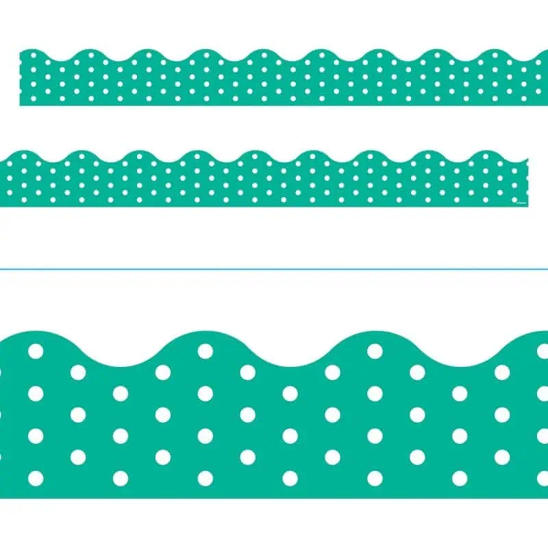 Polka Dots Teal Terrific Trimmers®