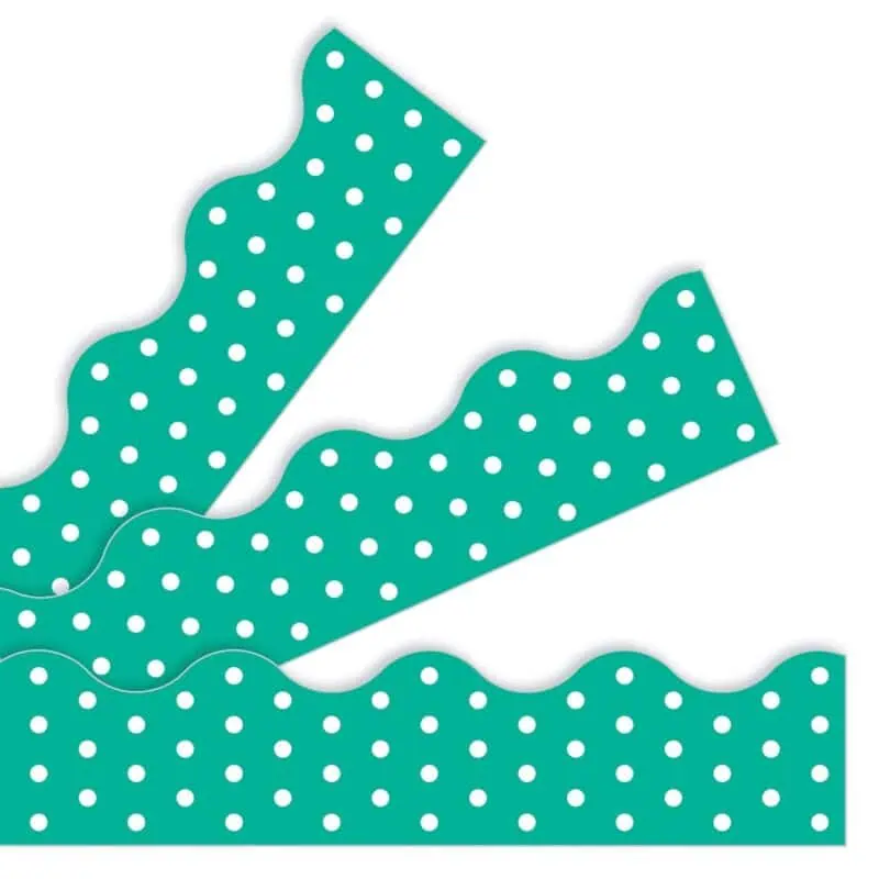 Polka Dots Teal Terrific Trimmers®