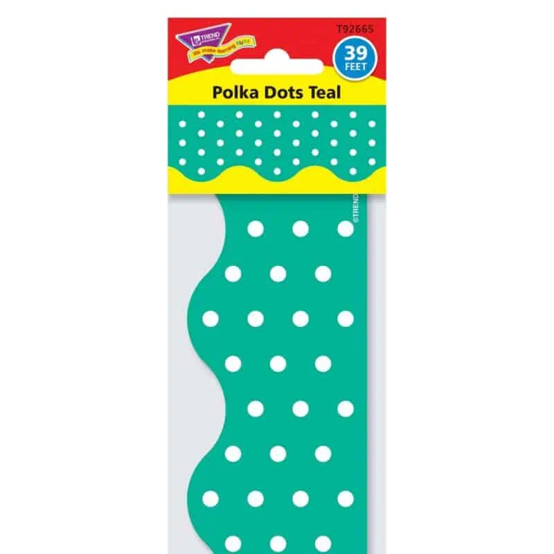 Polka Dots Teal Terrific Trimmers®
