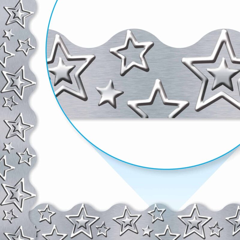 I ♥ metal silver stars terrific trimmers®