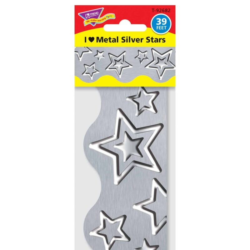 I ♥ metal silver stars terrific trimmers®