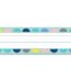 Calm & cool half-dots on turquoise name plates ctp-8599