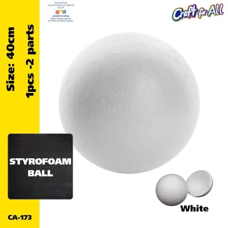 Styrofoam ball 40cm 1pcs