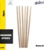 Natural round wooden sticks - 6pcs