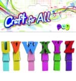 Wooden Letters Pegs 5pcs