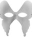 Diy half butterfly paper paintable masks 17x18cm