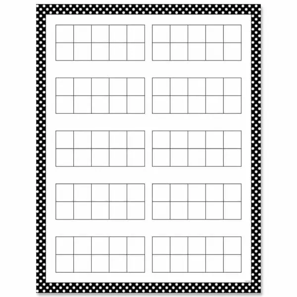 10 Frames Charts with a Purpose CTP-10192