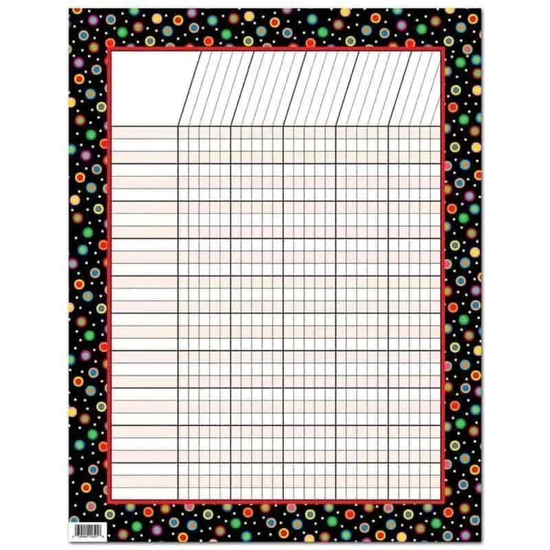 Dots on Black Incentive Chart CTP-1321