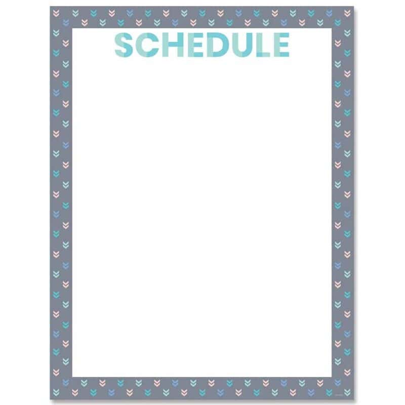 Calm & cool schedule chart ctp-8635