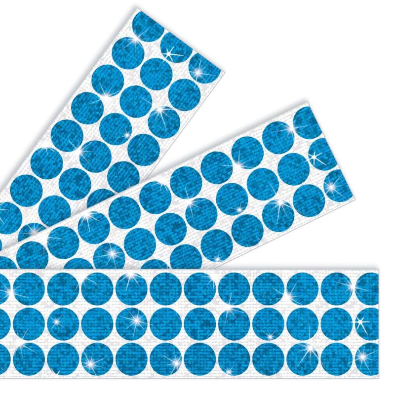 Big dots blue bolder borders® – sparkle plus