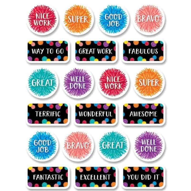 Pom-pom rewards stickers ctp-8754