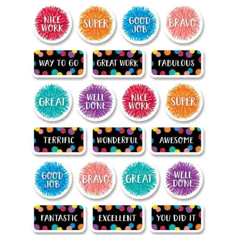 Pom-pom rewards stickers ctp-8754
