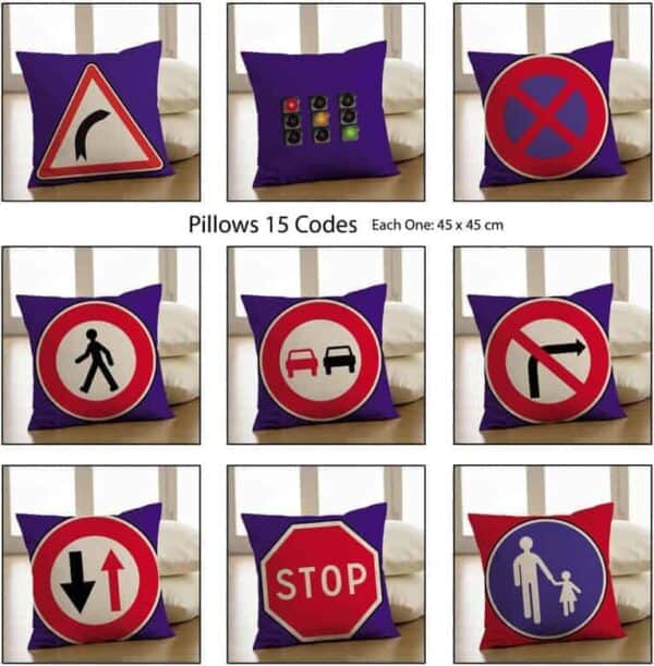 Traffic Microfiber Pillows - Set of 15 HOK-78422