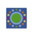 House of kids giant mat - circles hok-13058: 200x200cm colorful playroom and classroom rug, easy to clean, ideal for children's bedrooms and kindergarten classrooms