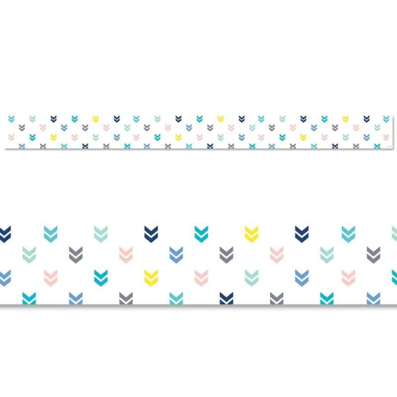 Calm & cool colorful mini chevrons border ctp-8679