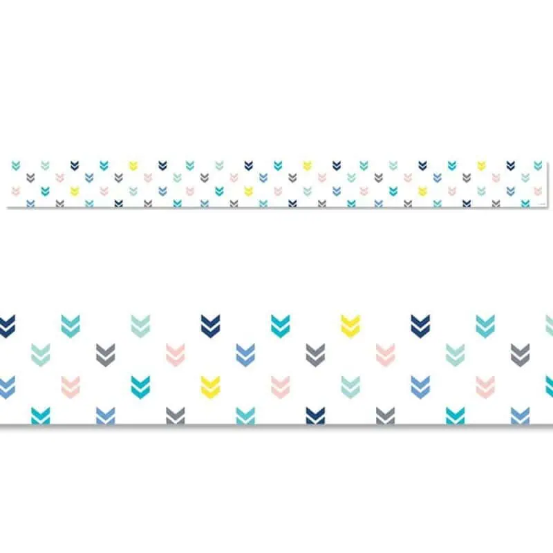 Calm & cool colorful mini chevrons border ctp-8679