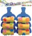 Sponge stamp roller with plastic handle 7cm 6pcs
