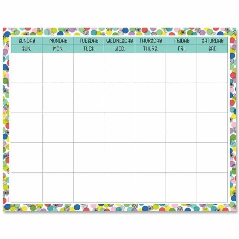 Color pop calendar chart ctp-8798