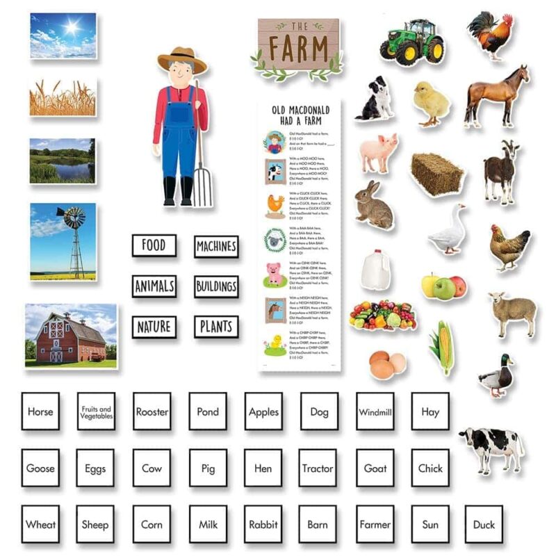Farm friends the farm mini bulletin board ctp-10241