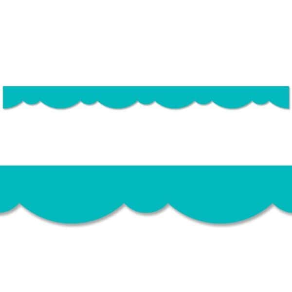 Turquoise Stylish Scallops Border CTP-8569